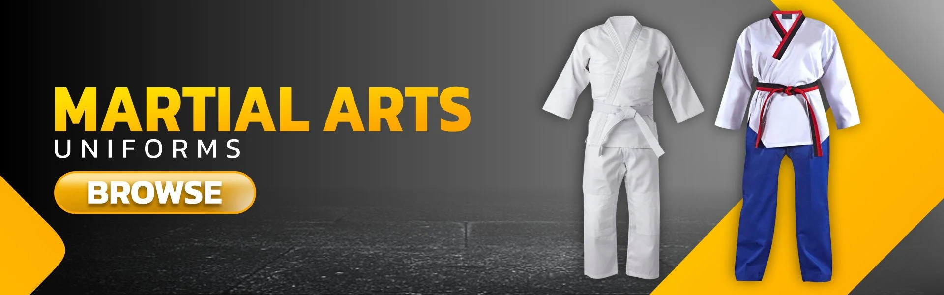 Martial Arts Uniforms Range
